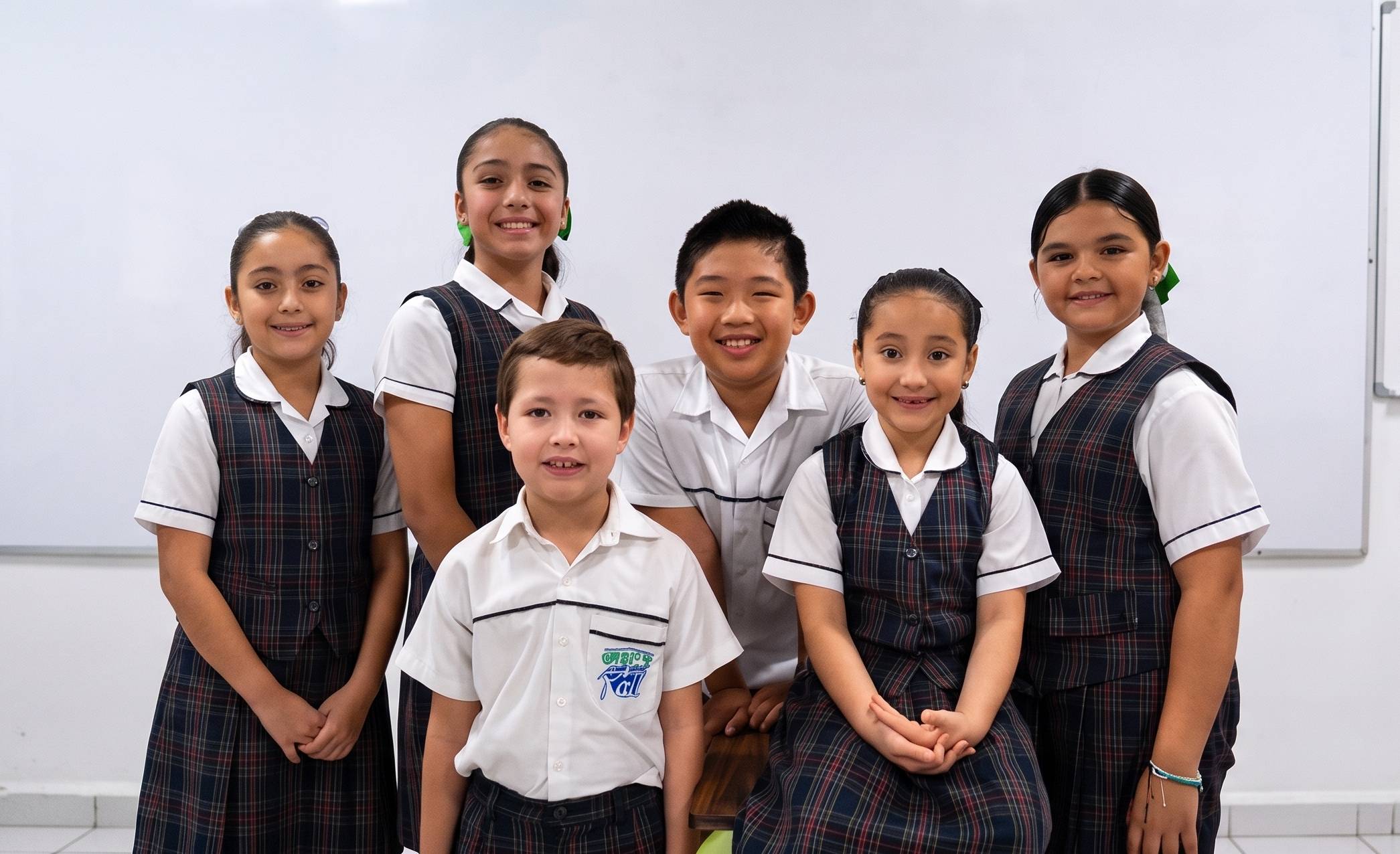 Estudiantes colaborando